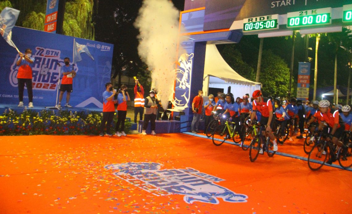 3.000 Peserta Meriahkan BTN Run & Ride 2022