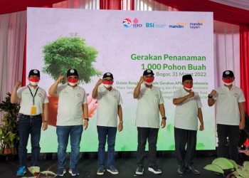 Tanam Pohon di HUT 2 Dekade APU PPT PPATK, Bank Mandiri Taspen Dorong Kesadaran Ekologis