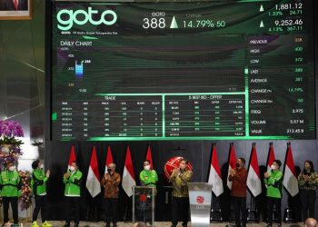 GoTo Resmi Menjadi Perusahaan Tercatat di Bursa Efek Indonesia