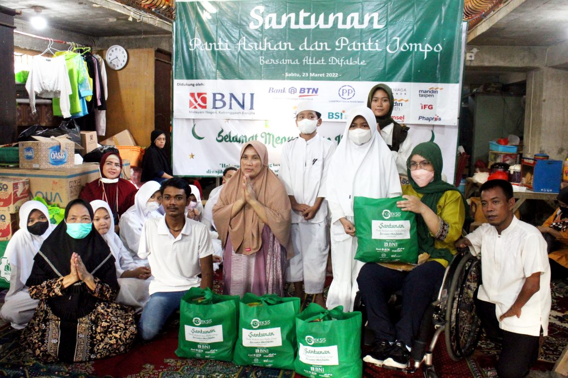 Difabel Berbagi Santunan Bersama Anak Yatim