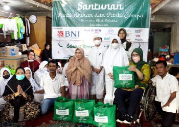 Difabel Berbagi Santunan Bersama Anak Yatim