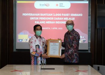 KSEI salurkan 2.000 Paket Bantuan Bagi Pendonor Darah Untuk Hari Kesehatan Dunia di Bulan Ramadan