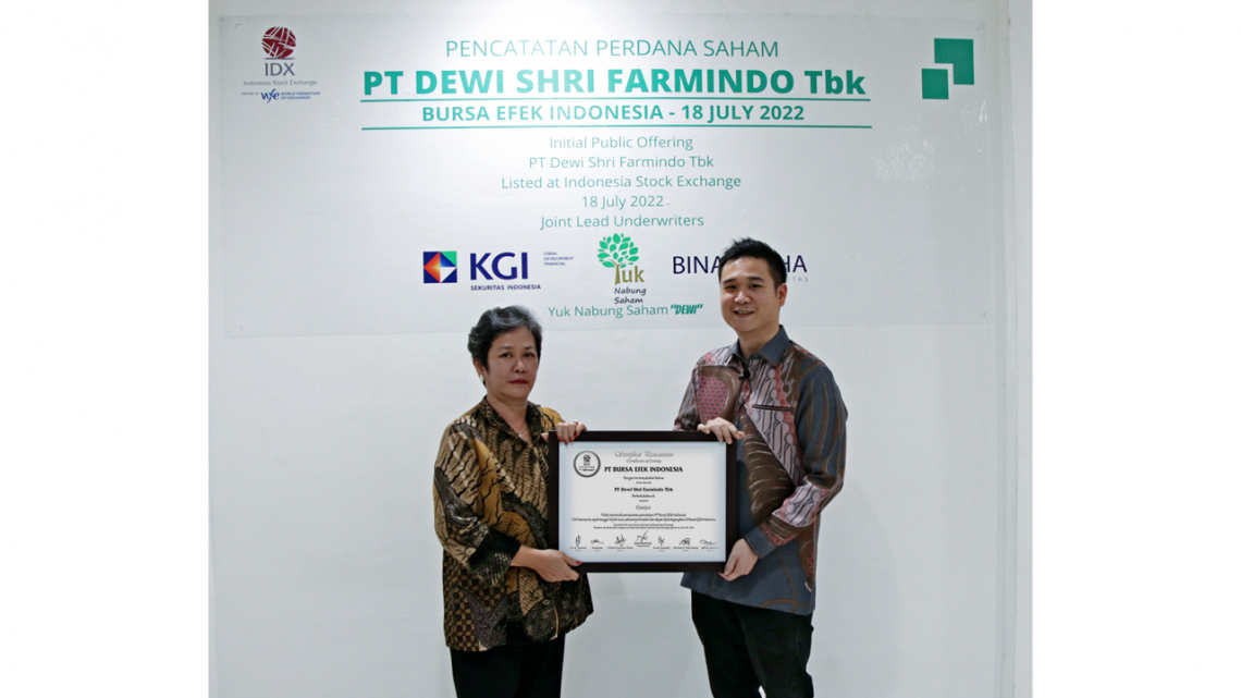 PT DEWI SHRI FARMINDO Tbk DARI BETERNAK SIAP MENAWARKAN SAHAM KEPADA PUBLIK