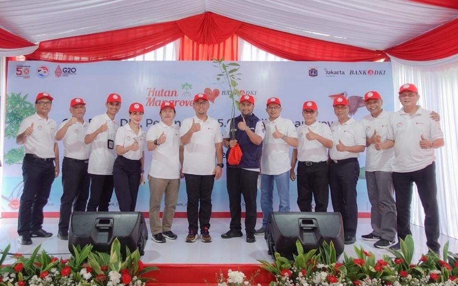 Penanaman  5.000 bibit Mangrove oleh CSR Bank DKI