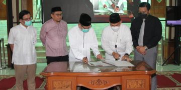 Penandatanganan Nota Kesepahaman Bank Syariah Indonesia dan Masjid Agung Sunda Kelapa