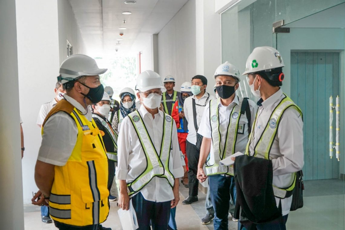 Tim Khusus PSN Kementerian PUPR Tinjau Pembangunan Rusun MA dan Kemensos