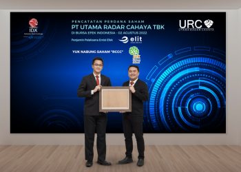 Sah, PT Utama Radar Cahaya Tbk dengan kode saham RCCC sebagai Perusahaan Tercatat ke-30 di BEI
