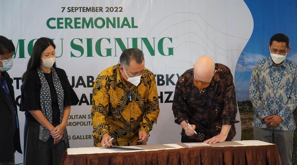 Kerjasama dengan FCL Singapura, Anak Usaha Jababeka Mengembangkan Food Estate.