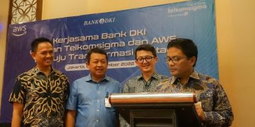 Kerja sama Bank DKI dengan Amazon Web Services dan Telkomsigma terkait pemanfaatan teknologi