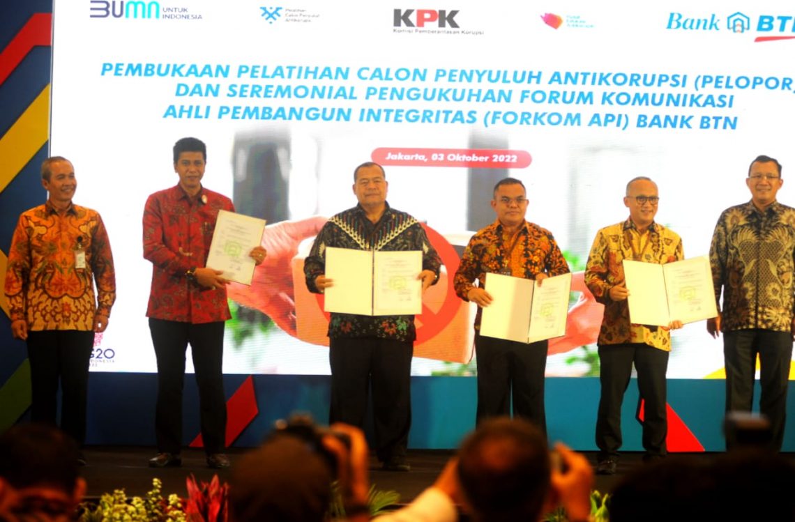Dukung KPK, BTN Gelar Pelatihan Anti Korpsi