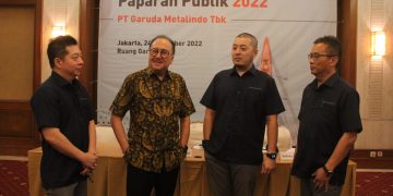 PT Garuda Metalindo Tbk (BOLT) mencatatkan peningkatan penjualan konsolidasi bersih9M22 sebesar 23,28 persen dibandingkan 9M21.