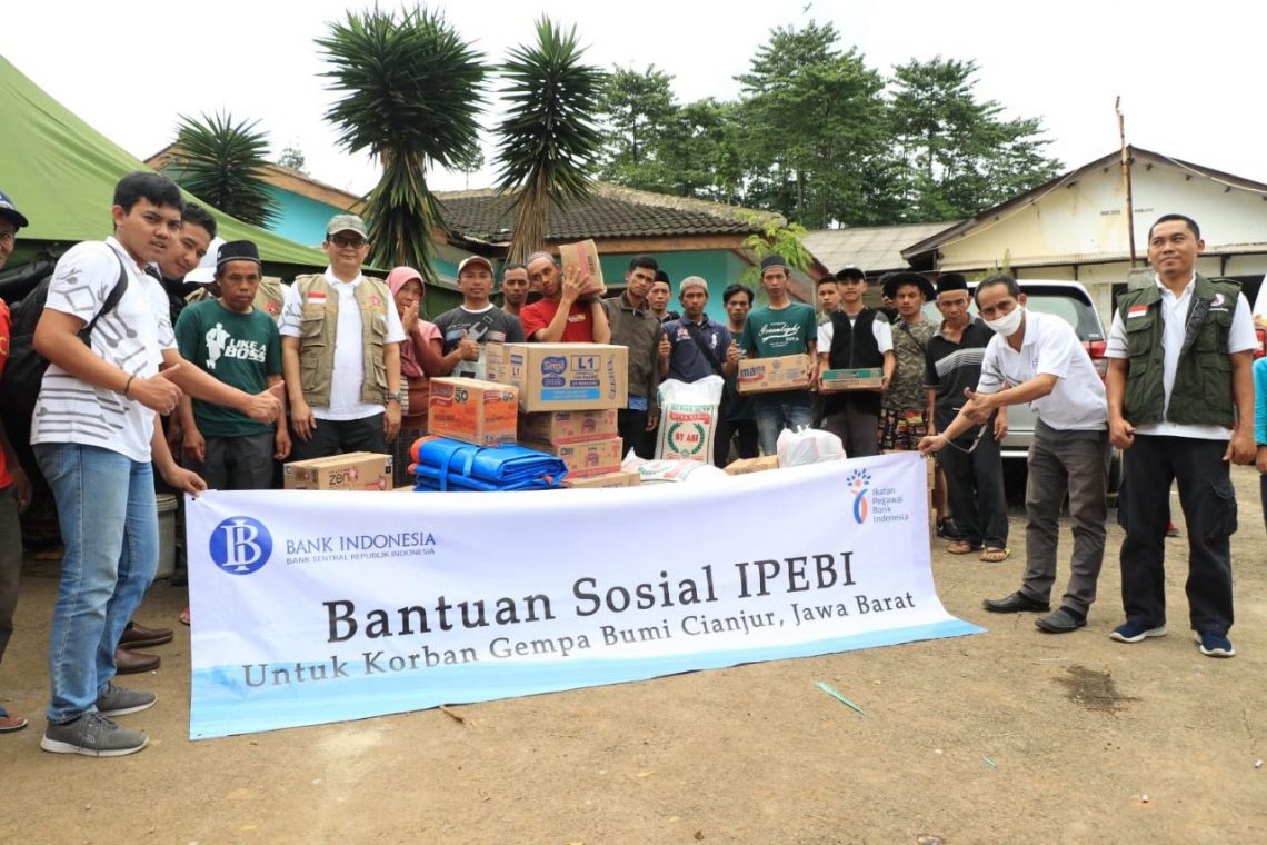 Ikatan Pegawai Bank Indonesia Bantu Korban Gempa Cianjur