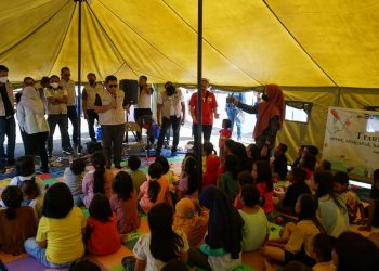 Jamkrindo Kembali Salurkan Bantuan Sembako, Sarana Prasarana, dan Layanan Trauma Healing Di Cianjur