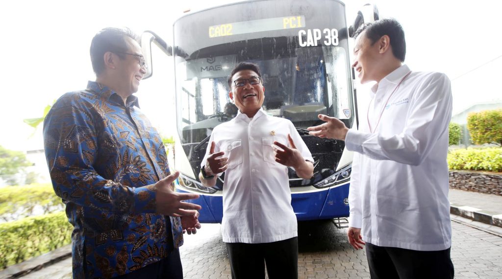 Peluncuran Bus Listrik Chandra Asri