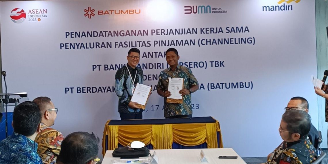 Dukung UMKM Go Digital, Bank Mandiri Teken Kerjasama Dengan Batumbu