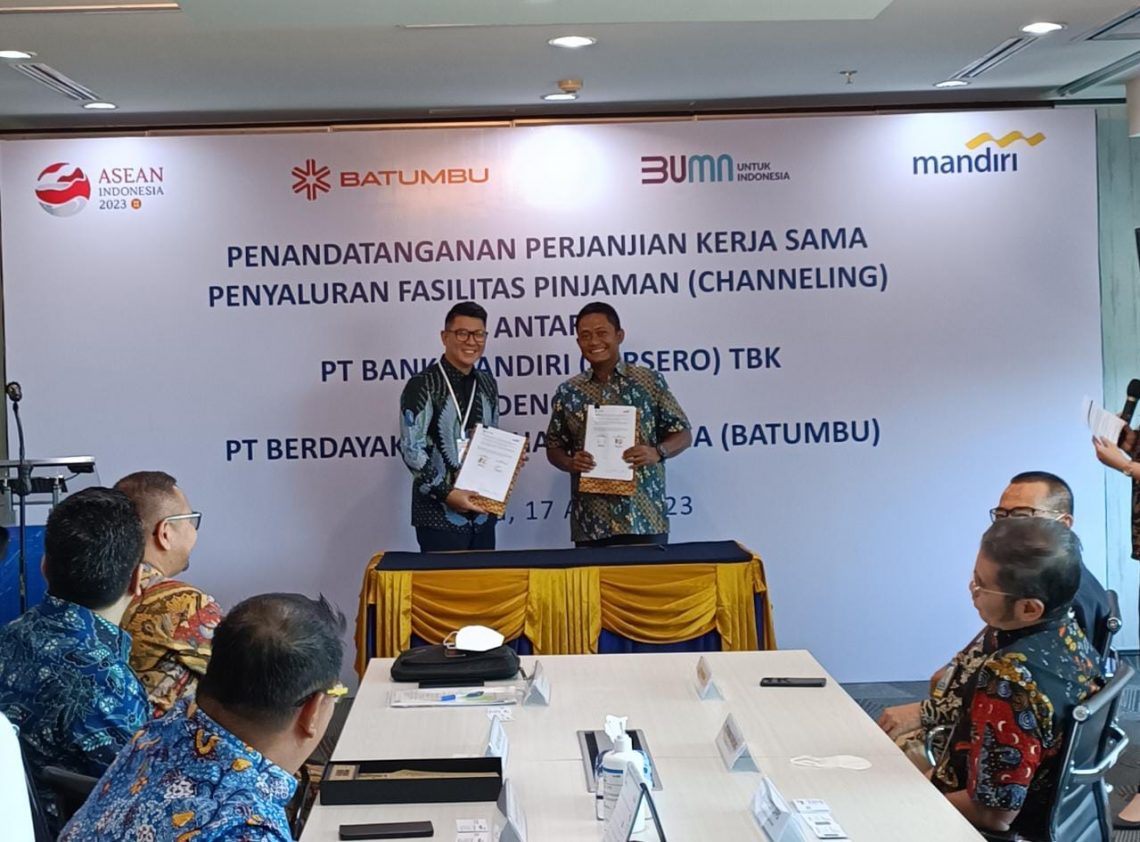 Dukung UMKM Go Digital, Bank Mandiri Teken Kerjasama Dengan Batumbu