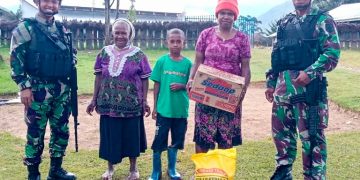 Klasis Gereja Baptis Kab. Lanny Jaya Apresiasi Kepedulian Satgas Yonif 721/Mks Kepada Masyarakat