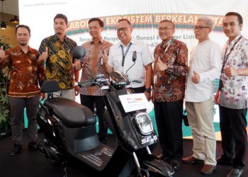 Seremoni Penyerahan Donasi 67 Motor Listrik PT Bank Danamon Indonesia Tbk
