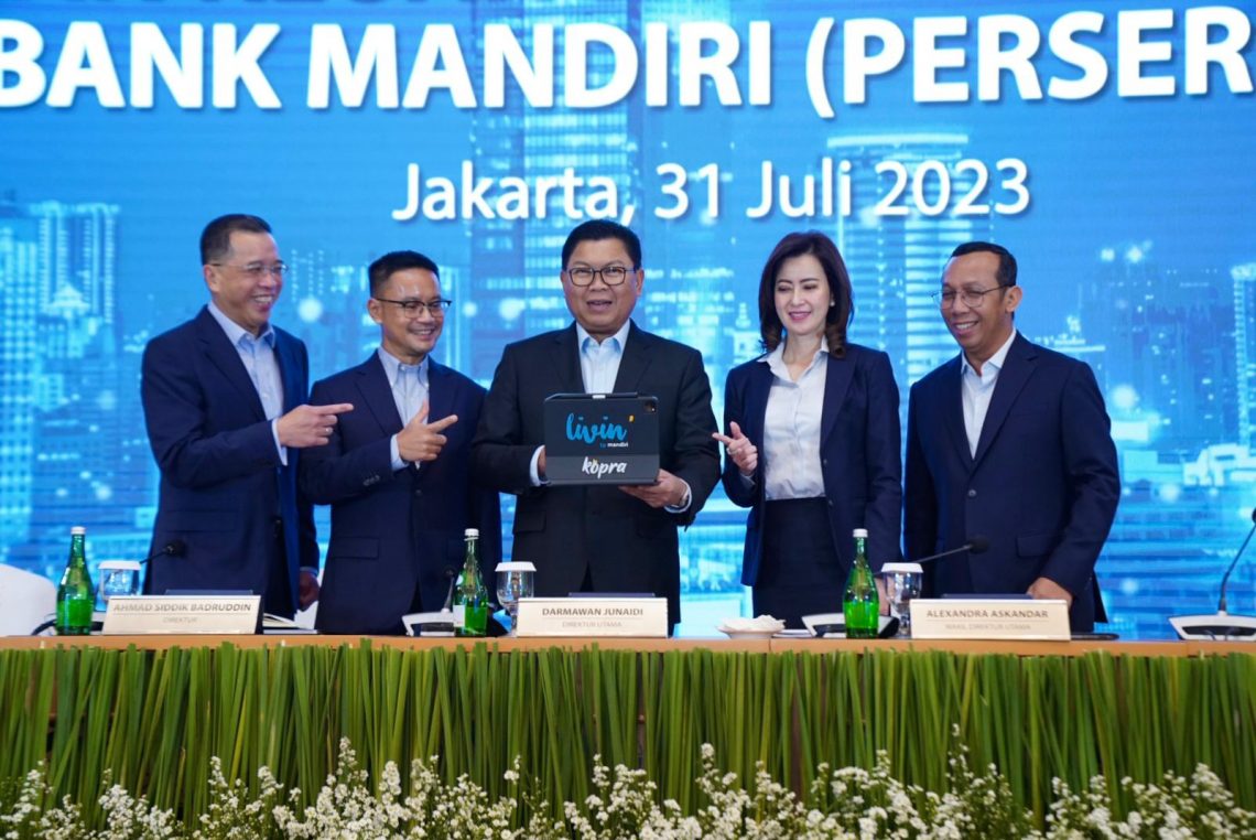 Dukung Pertumbuhan Ekonomi, Bank Mandiri Kucurkan Kredit Mencapai Rp 1.272,07 triliun hingga Kuartal II 2023