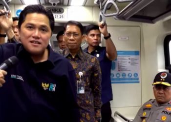 LRT Jabodebek Diresmikan, Erick Thohir Optimistis Bisa Jadi Solusi Kurangi Macet dan Polusi Udara