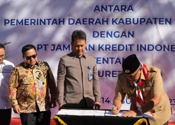 Jamkrindo Teken Nota kesepahaman tentang Jasa Surety Bond dengan Pemda Kabupaten Kuningan