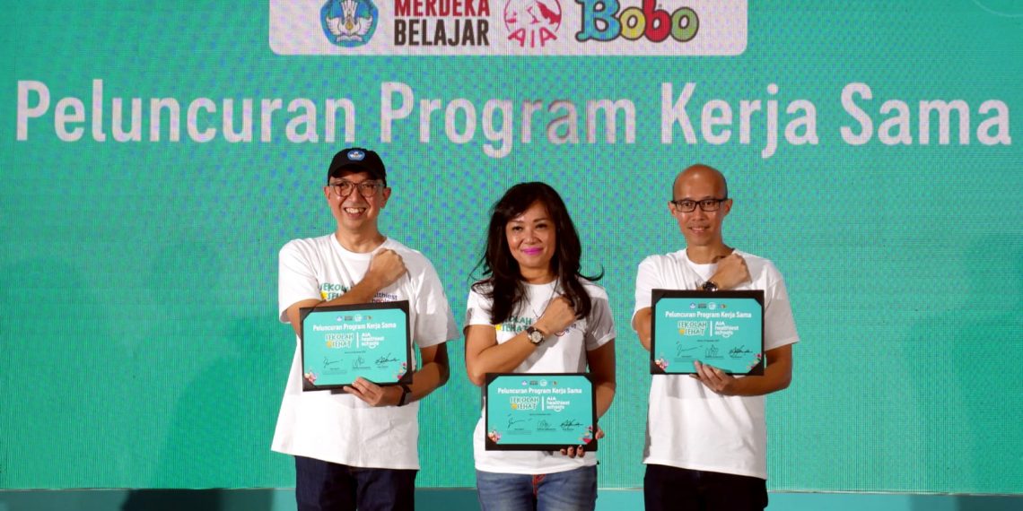Kolaborasi Kemendikbudristek, AIA dan Majalah Bobo Luncurkan AIA Healthiest Schools dukung Kampanye Sekolah Sehat