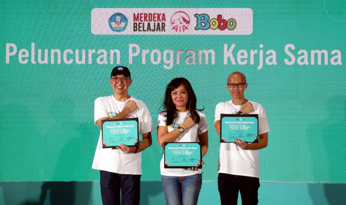 Kolaborasi Kemendikbudristek, AIA dan Majalah Bobo Luncurkan AIA Healthiest Schools dukung Kampanye Sekolah Sehat
