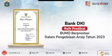 Bank DKI Kembali Meraih Penghargaan Pengelolaan Arsip Tahun 2023 dari Pemerintah Provinsi DKI Jakarta