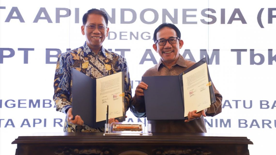 PT KAI dan dan Bukit Asam Tandatangani Perjanjian Kerja Sama Angkutan Batu Bara