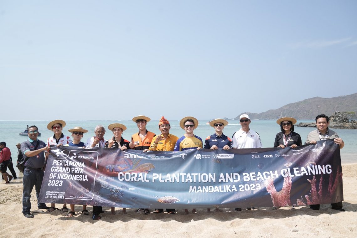 Indonesian GP 2023: Aksi Kepedulian Riders Melalui Penanaman Terumbu Karang dan Bersih-bersih Pantai