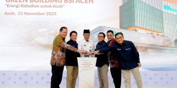 Topping Off Green Building BSI di Aceh Rampung & Akan diresmikan Awal Tahun 2024