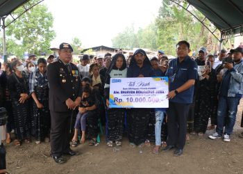 Asabri Berikan Manfaat Jaminan Kecelakaan Kerja Kepada Ahli Waris Bharatu(Anumerta) Alm. Bonifasius Jawa Dan Menjamin Biaya Perawatan Dan Pengobatan Bharatu Rani Yohanes Seran Sampai Sembuh