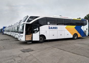 Perum Damri Suplai 26 Unit Bus Listrik untuk Operasional Transjakarta