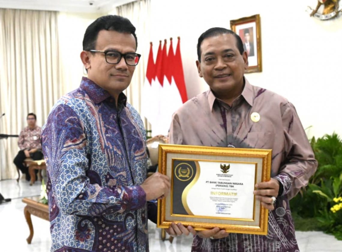 Bank BTN Raih Penghargaan Badan Publik Informatif