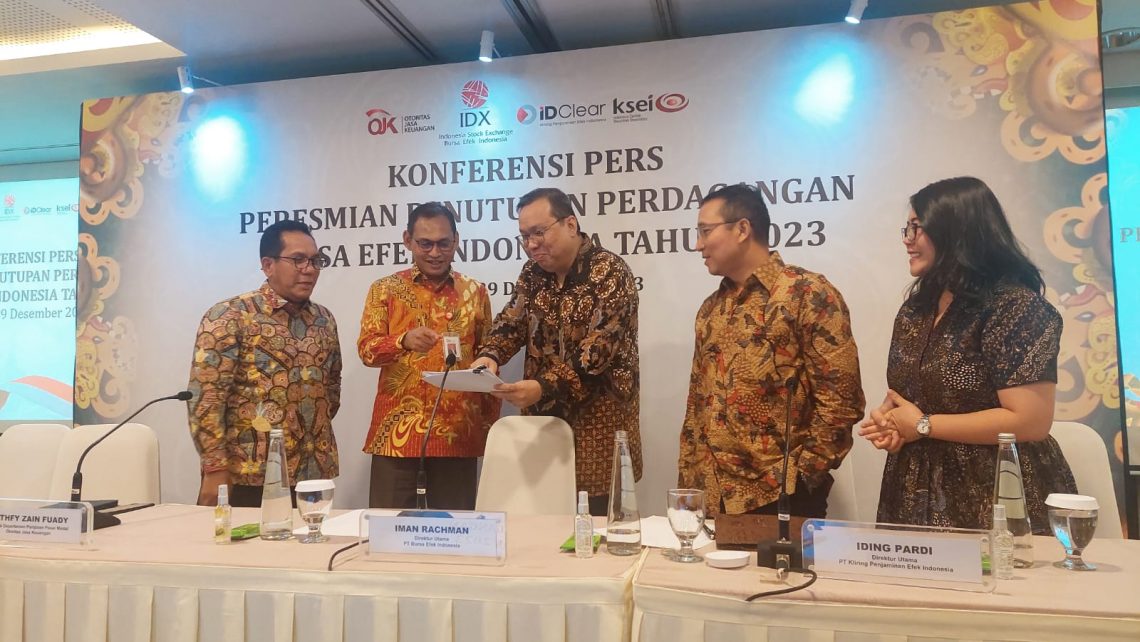 Melalui Berbagai Pencapaian Tahun 2023,Pasar Modal Indonesia Tunjukkan Optimisme Hadapi Tahun 2024