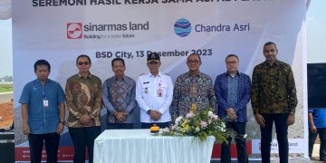 Sinar Mas Land dan Chandra Asri Group Resmikan Hasil Kerja Sama Pembangunan Jalan Aspal dengan Campuran Sampah Plastik di BSD City