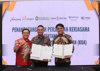 Jamin kredit Alsintan, Jamkrindo Tekan Perjanjian Kerjasama dengan 4 Bank Daerah