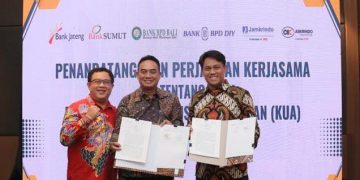 Jamin kredit Alsintan, Jamkrindo Tekan Perjanjian Kerjasama dengan 4 Bank Daerah