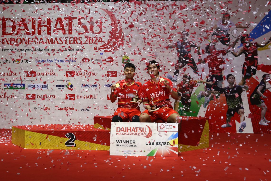 Ganda Putra Menang, BNI Apresiasi Prestasi Atlet Bulutangkis Indonesia di Ajang Indonesia Master 2024
