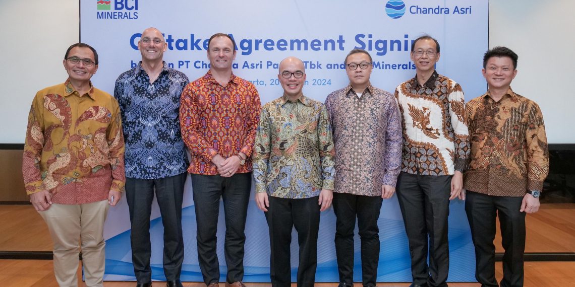Penandatanganan Perjanjian Offtake PT Chandra Asri Pacific Tbk dan BCI Minerals Ltd