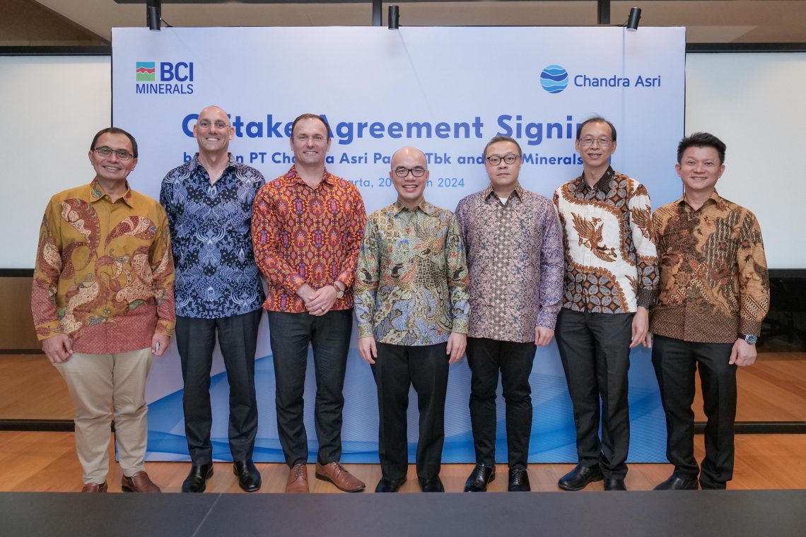 Penandatanganan Perjanjian Offtake PT Chandra Asri Pacific Tbk dan BCI Minerals Ltd