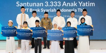 Berbagi Keberkahan, Wapres Hadiri dan Berikan Santunan bagi 3.333 Anak Yatim