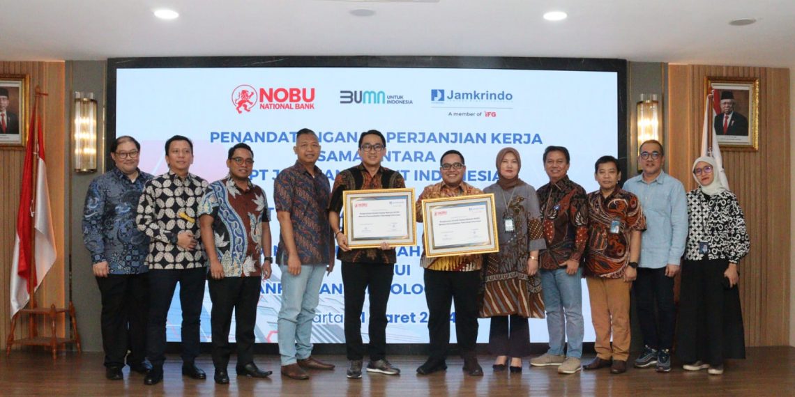 Jamkrindo Teken Kerja Sama Penjaminan KUR dengan Bank Nobu