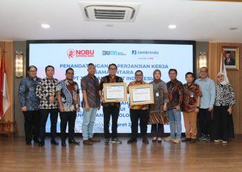 Jamkrindo Teken Kerja Sama Penjaminan KUR dengan Bank Nobu