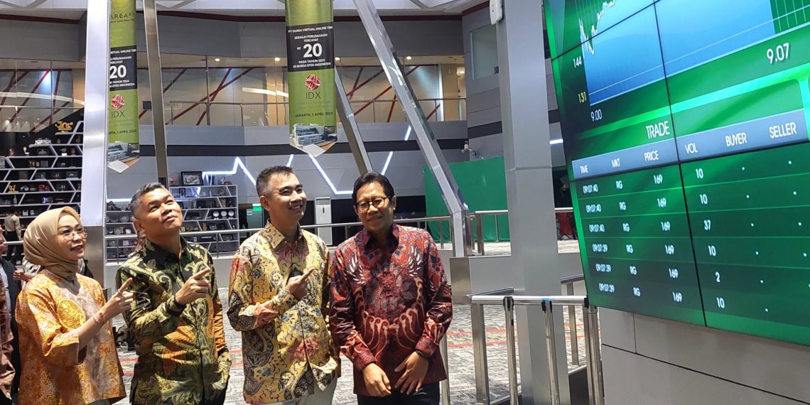 BEI Resmikan IPO PT Dunia Virtual Online TBK Dengan Nama AREA31