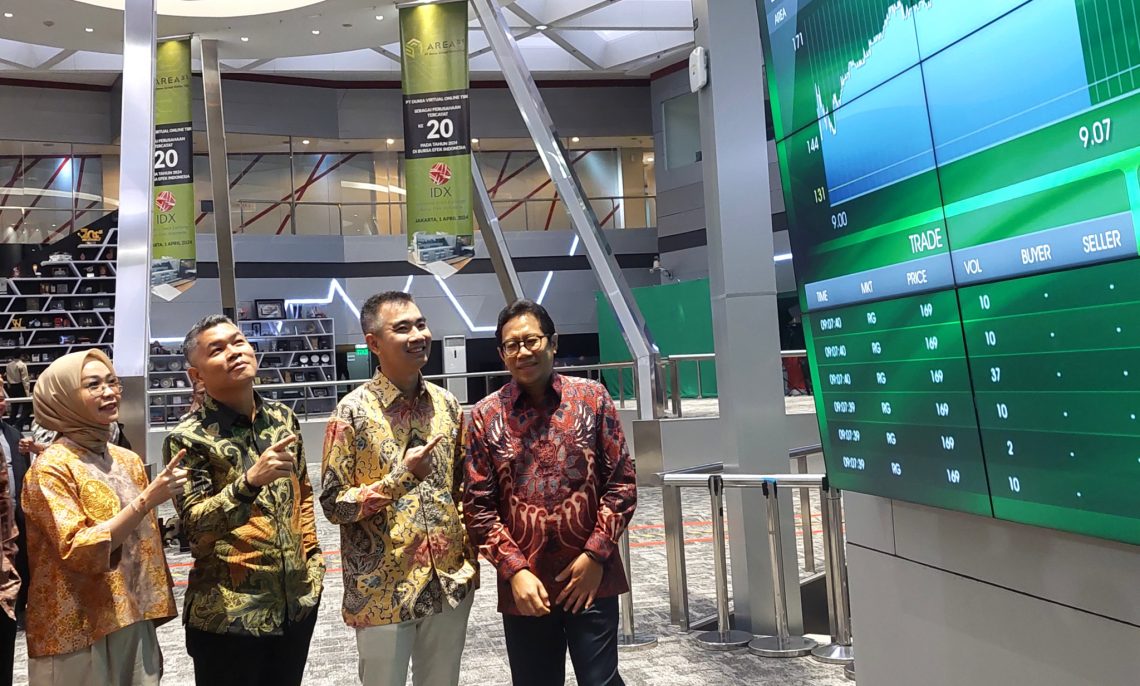 BEI Resmikan IPO PT Dunia Virtual Online TBK Dengan Nama AREA31