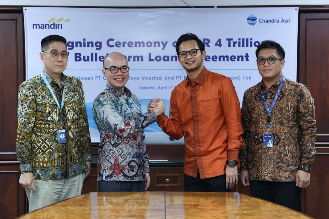 Perkuat Pertumbuhan Sektor Infrastruktur, Chandra Asri Group Terima Bullet Term Loan Rp 4 Triliun dari Bank Mandiri