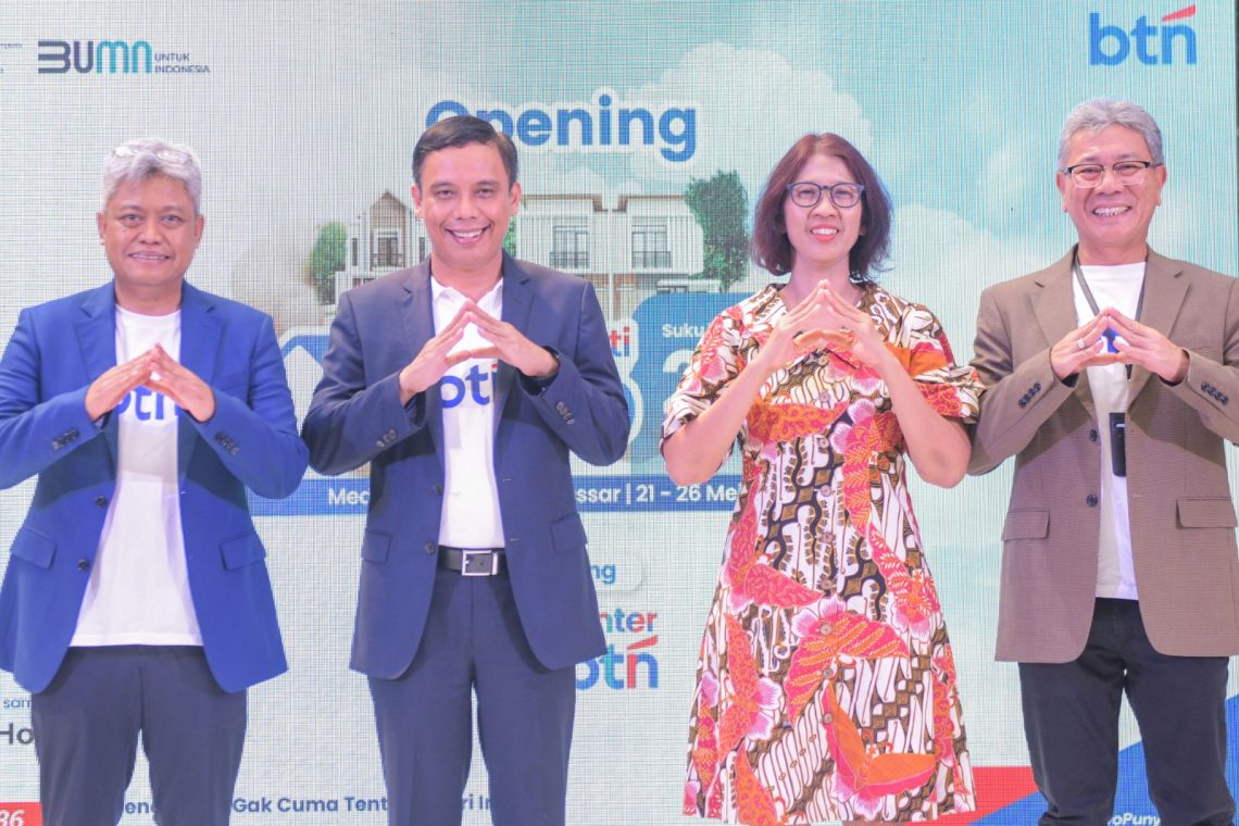 BTN Resmikan Secara Serentak Tiga Sales Center KPR BTN di 3 Kota