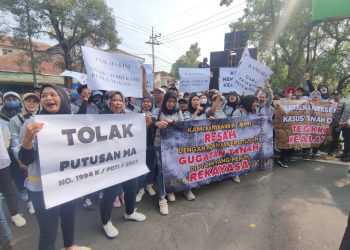 Ratusan Karyawan PT BMI Gelar Aksi di PN Kepanjen, Berjuang Demi Keadilan dari Mafia Tanah