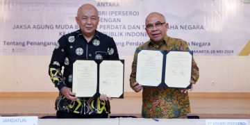 Pt Asabri (Persero) Kembali Melakukan Sinergi Dengan Jaksa  Agung Muda Bidang Perdata Dan Tata Usaha Negara Kejaksaan Republik Indonesia Dalam Penanganan Masalah Hukum Bidang Perdata Dan Tata Usaha Negara 